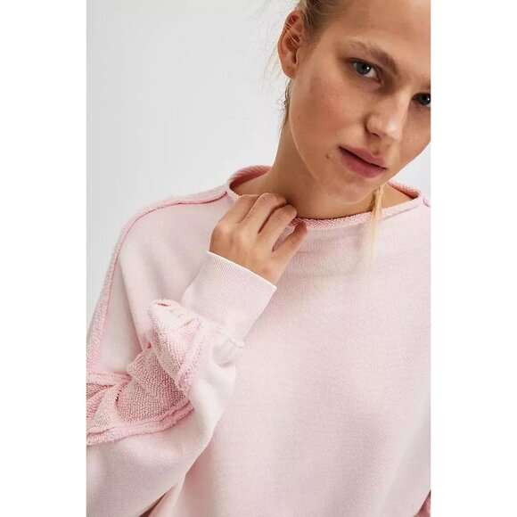 Free People We The Free Romy Sweatshirt Pullover Top S - Picture 4 of 5